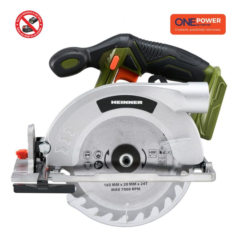 One power by heinner fierastrau circular 18v 4200rpm (fara baterie si incarcator),  Fierastraie circulare | electropc.ro
