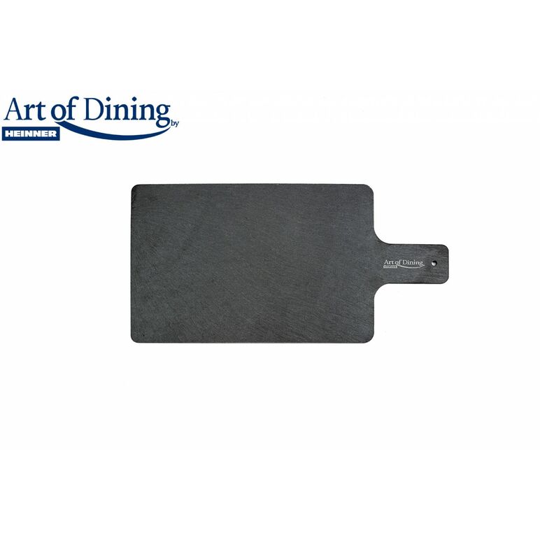 Platou ardezie dreptunghiular cu maner, 38x19cm, cooking by heinner,  Farfurii & Boluri de Servire | electropc.ro