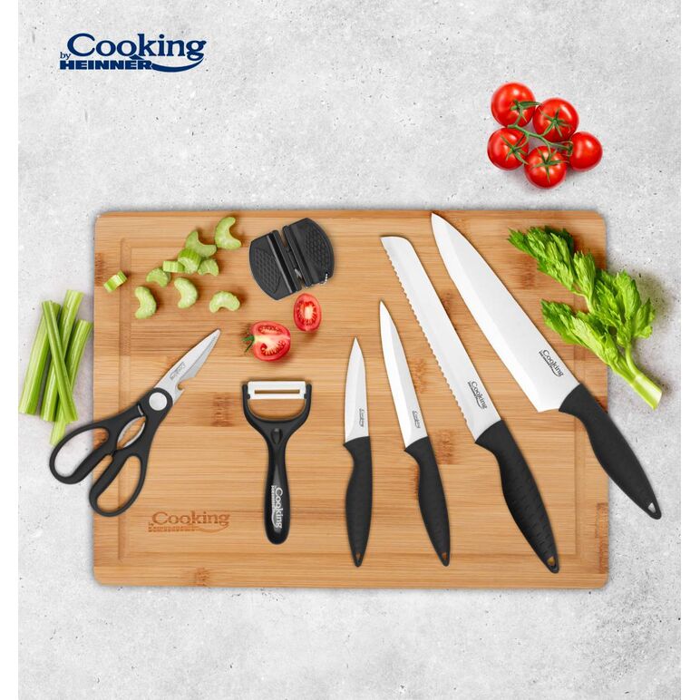 Set cutite de bucatarie 8 piese, carera, cooking by heinner,  Cutite & seturi | electropc.ro