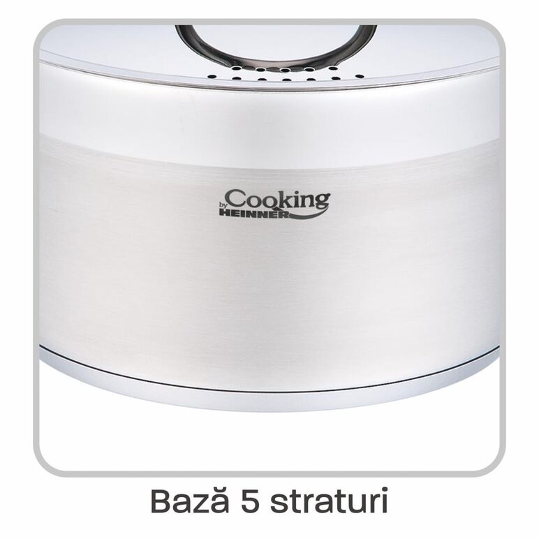 Set gatit din inox 4 piese, aleida, cooking by heinner,  Seturi de gatit | electropc.ro