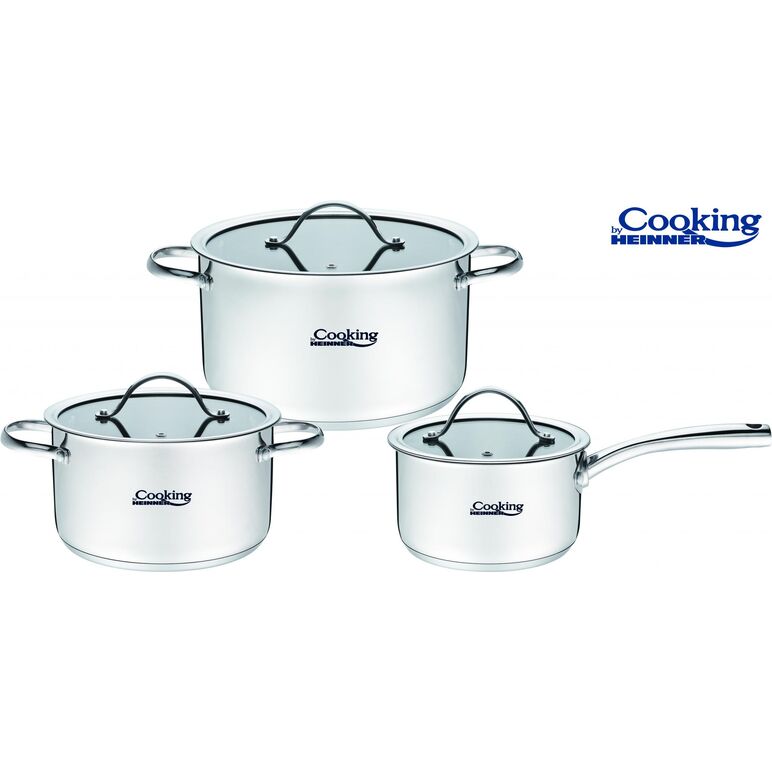 Set gatit din inox 6 piese, anna,  cooking by heinner,  Seturi de gatit | electropc.ro