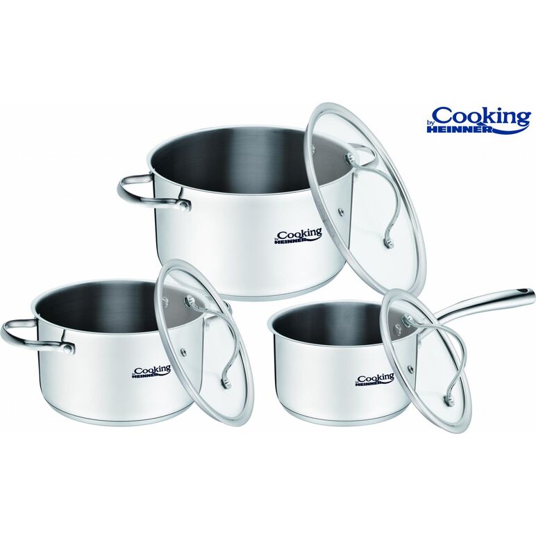 Set gatit din inox 6 piese, anna,  cooking by heinner,  Seturi de gatit | electropc.ro
