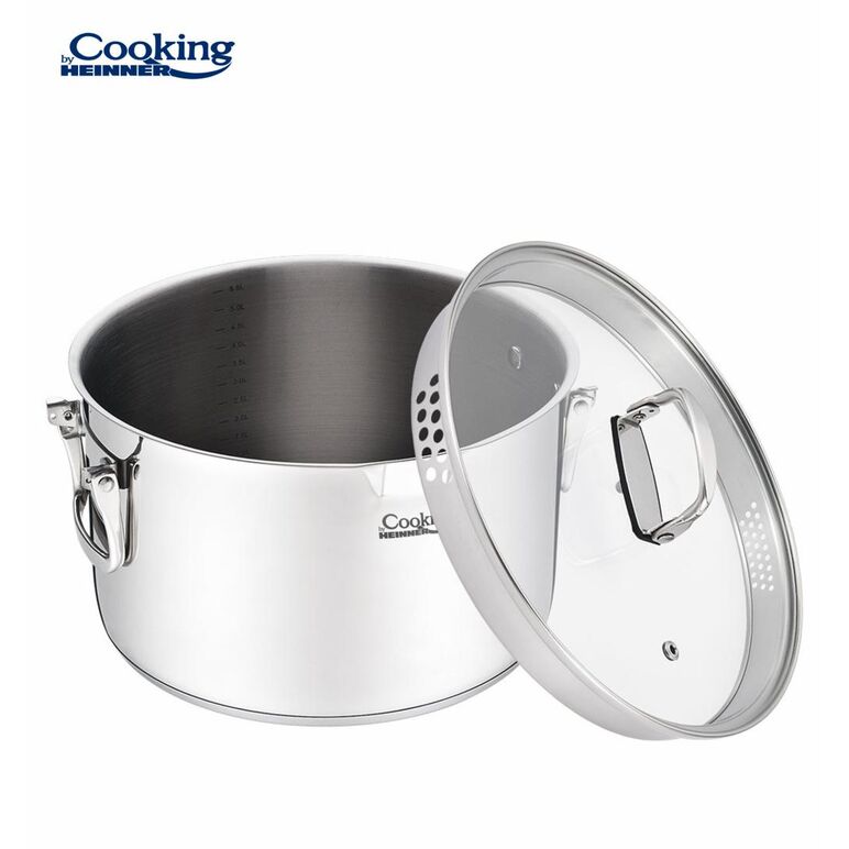 Set gatit inox 6piese maner plia, milena, cooking by heinner,  Tavi copt | electropc.ro
