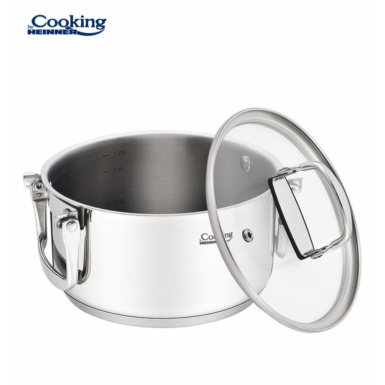Set gatit inox 6piese maner plia, milena, cooking by heinner,  Tavi copt | electropc.ro