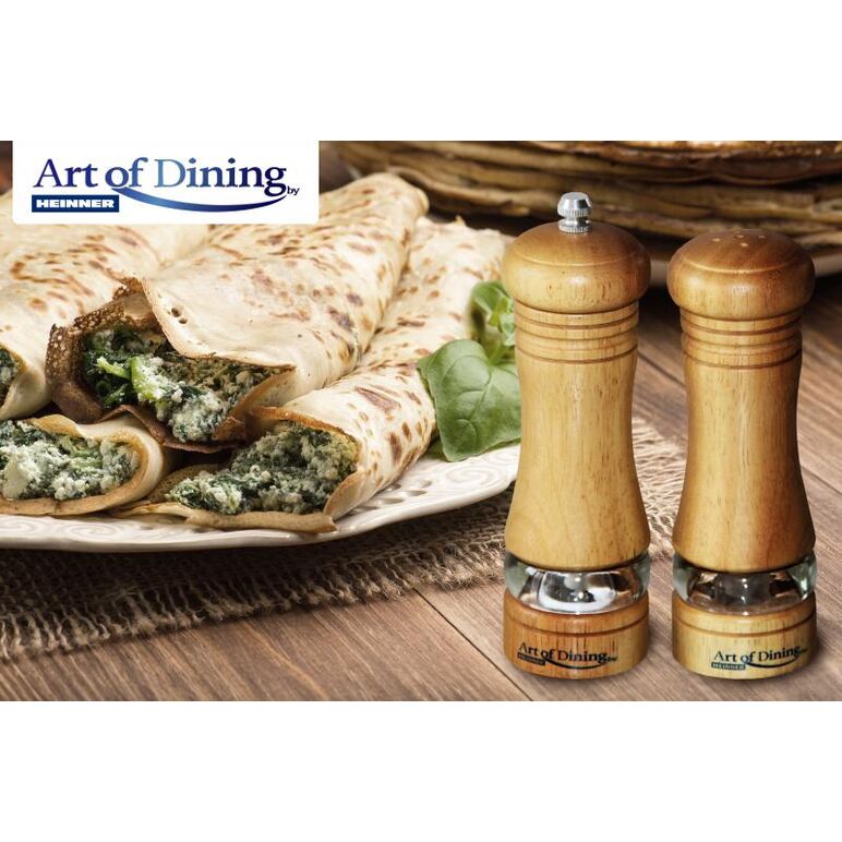 Set rasnita piper + solnita 15 cm, art of dining by heinner,  Rasnite & dozatoare condimente | electropc.ro