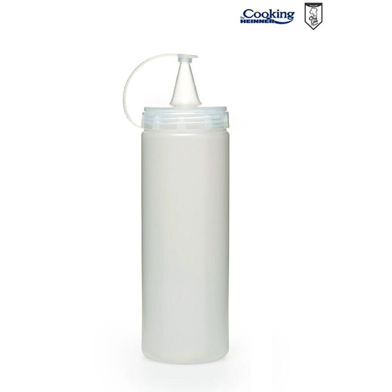 Sticla dispenser pentru sosuri 500 ml,transparent, chef line, cooking by heinner,  Boluri & Cutii alimente | electropc.ro