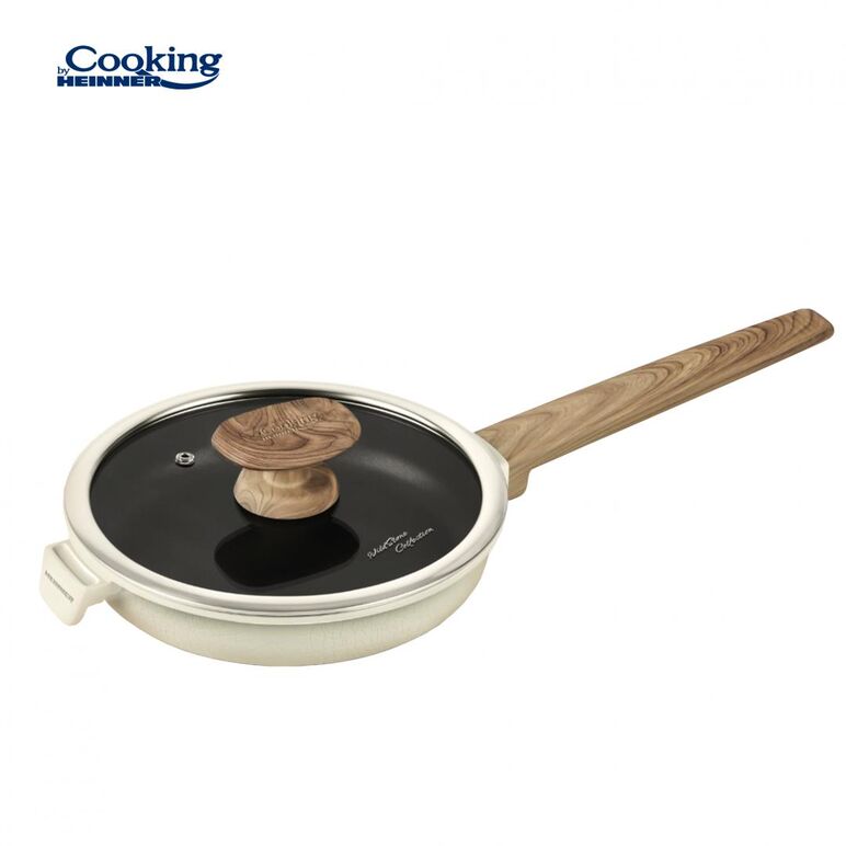 Tigaie aluminiu+capac 20x4.5 cm, wild stone, cooking by heinner,  Tigai si seturi | electropc.ro