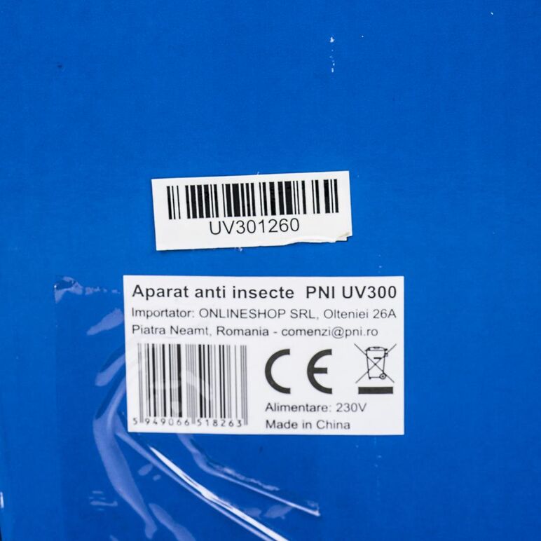 Aparat anti insecte pni uv300 anti tantari, anti muste, insectocutor cu 2 tuburi ultraviolete, 20w, interior si exterior, montaj pe podea sau tavan, dimensiuni: 440 x 260 x 85 mm, lungime cablu: 100cm, putere: 20w,  Accesorii decorative | electropc.ro