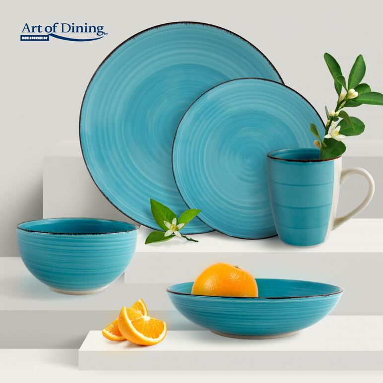 Farfurie intinsa ceramica 27 cm, gala blue, art of dining by heinner,  Farfurii & Boluri de Servire | electropc.ro