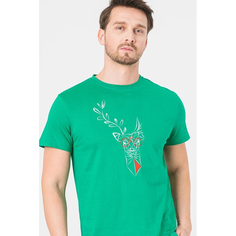 Tricou  cerb familie barbati   k green-xl,  Tricouri | electropc.ro