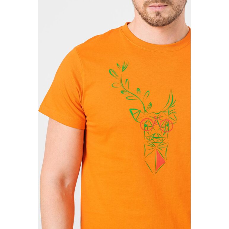 Tricou  cerb familie barbati orange-m,  Tricouri | electropc.ro
