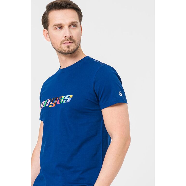 Tricou  logo multicolor barbati   royal blue-l,  Tricouri | electropc.ro