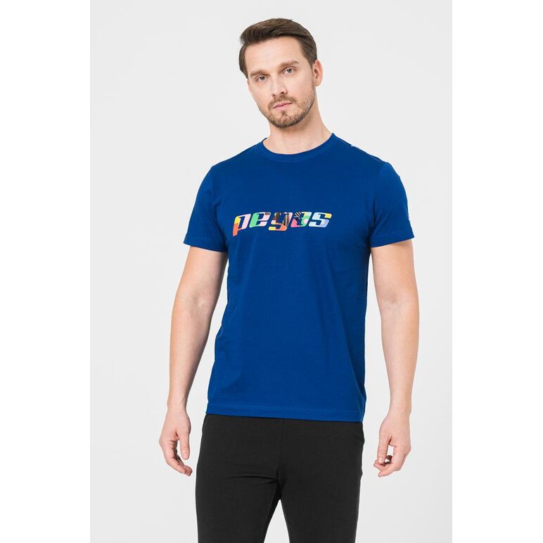 Tricou  logo multicolor barbati   royal blue-xl,  Tricouri | electropc.ro