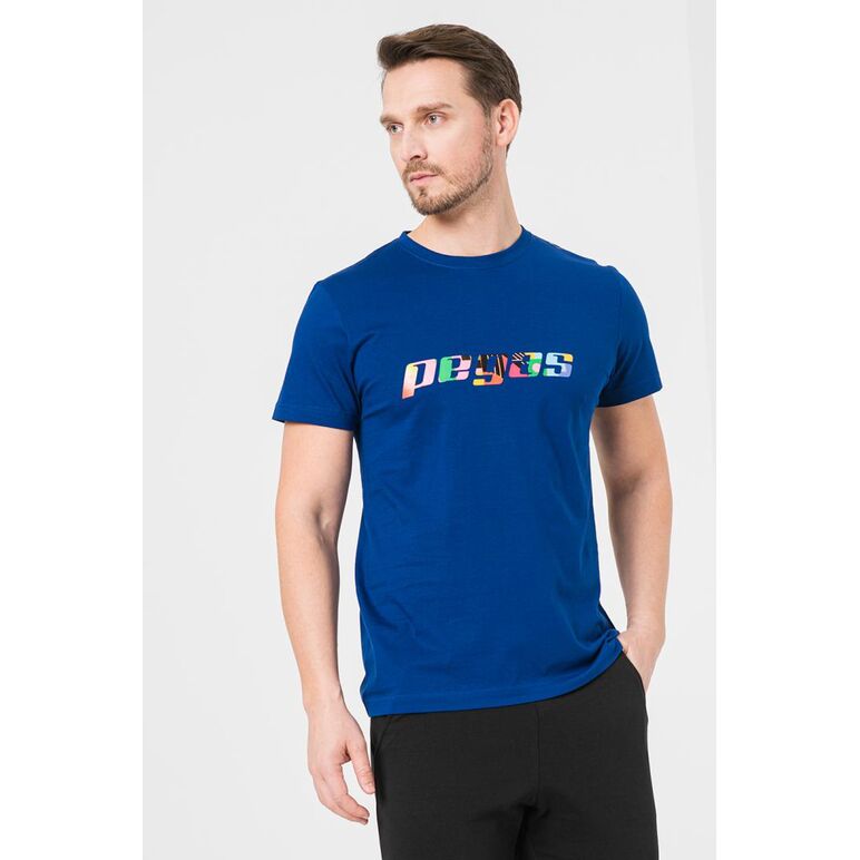 Tricou  logo multicolor barbati   royal blue-xl,  Tricouri | electropc.ro
