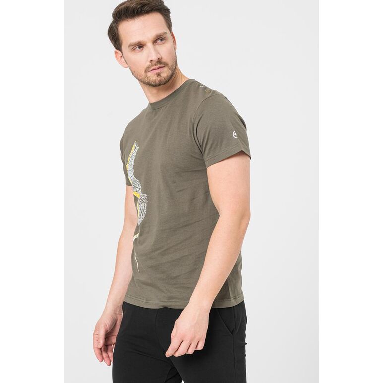 Tricou casual dracon barbati gray-l,  Tricouri | electropc.ro
