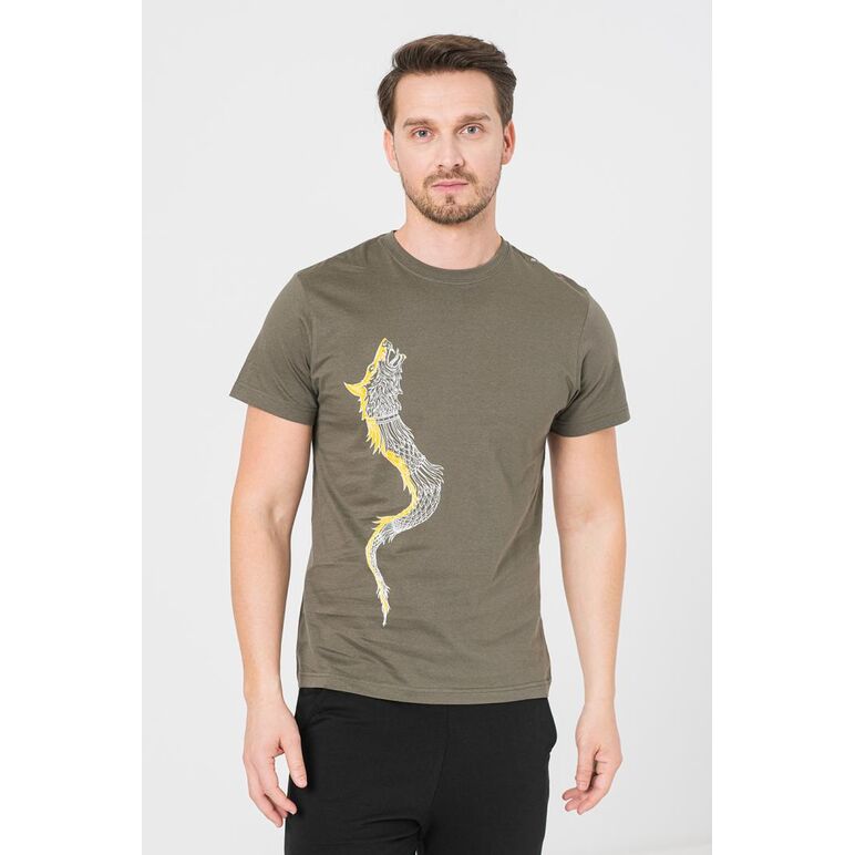 Tricou casual dracon barbati gray-m,  Tricouri | electropc.ro