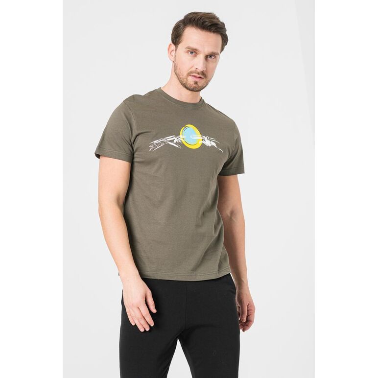 Tricou casual mana bicicleta barbati castor gray-l,  Tricouri | electropc.ro
