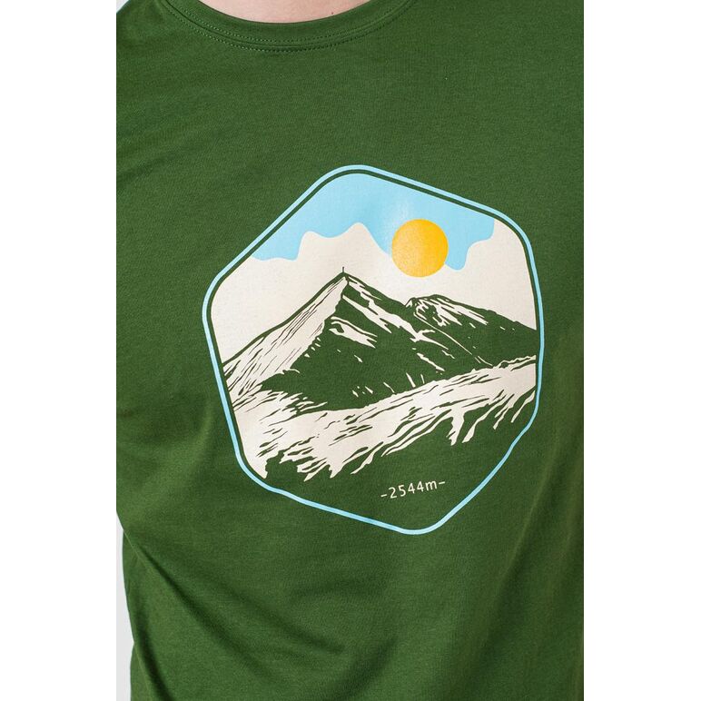 Tricou casual moldoveanu barbati bottle green-xl,  Tricouri | electropc.ro