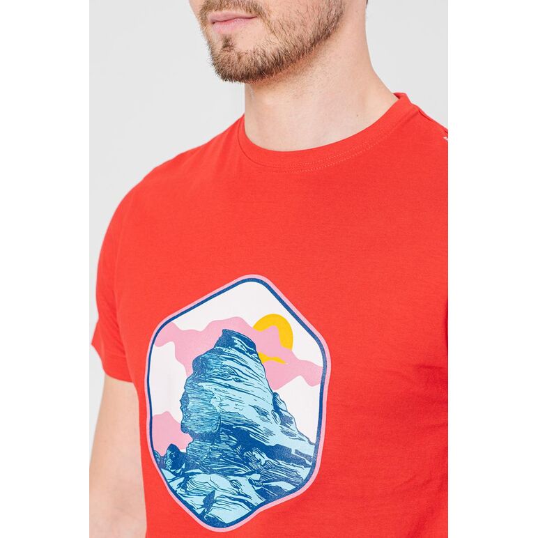 Tricou casual sfinx barbati red-l,  Tricouri | electropc.ro