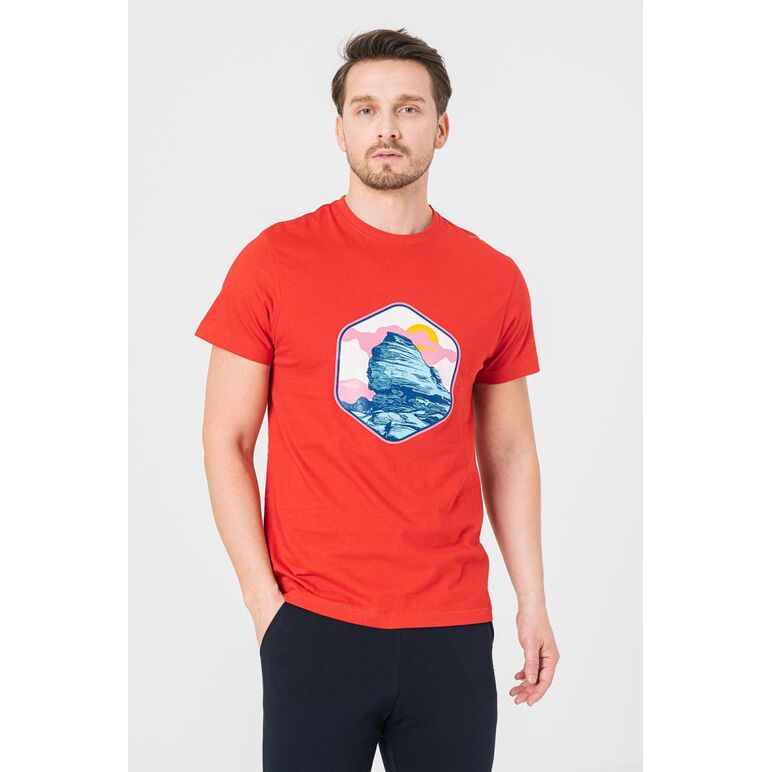 Tricou casual sfinx barbati red-m,  Tricouri | electropc.ro