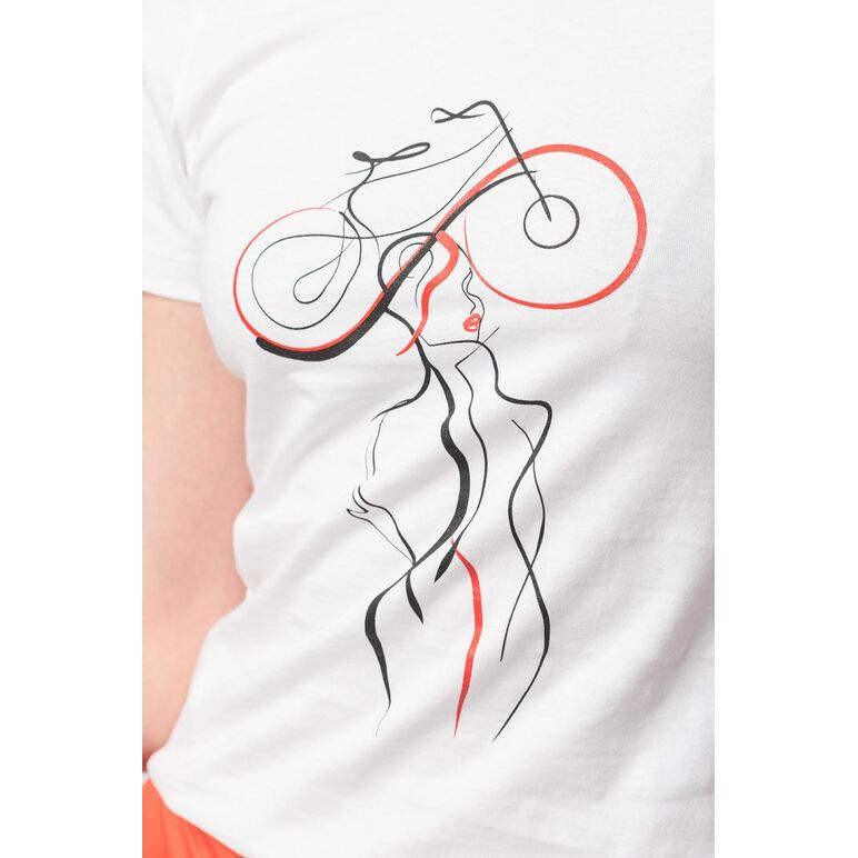 Tshirt casual f doamna cu... white-xs,  Tricouri | electropc.ro