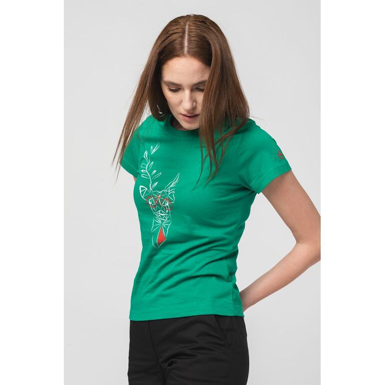Tricou  cerb familie femei   k green-m,  Tricouri | electropc.ro