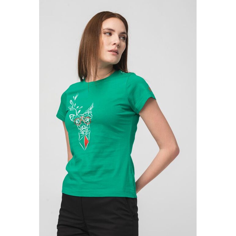 Tricou  cerb familie femei   k green-xl,  Tricouri | electropc.ro