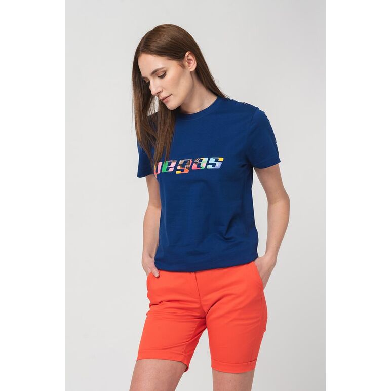Tricou  logo multicolor femei  royal blue-m,  Tricouri | electropc.ro