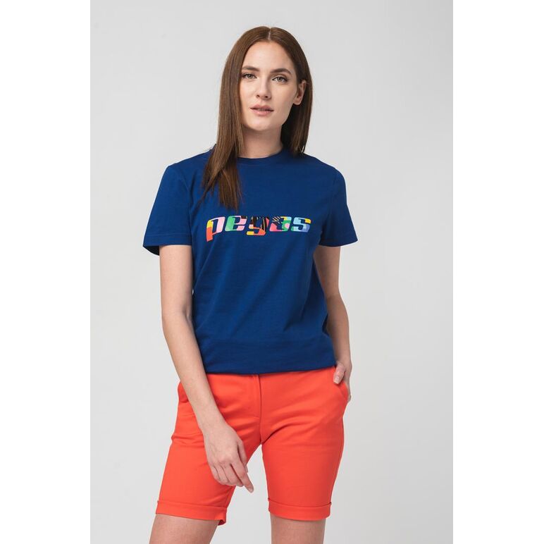 Tricou  logo multicolor femei  royal blue-s,  Tricouri | electropc.ro