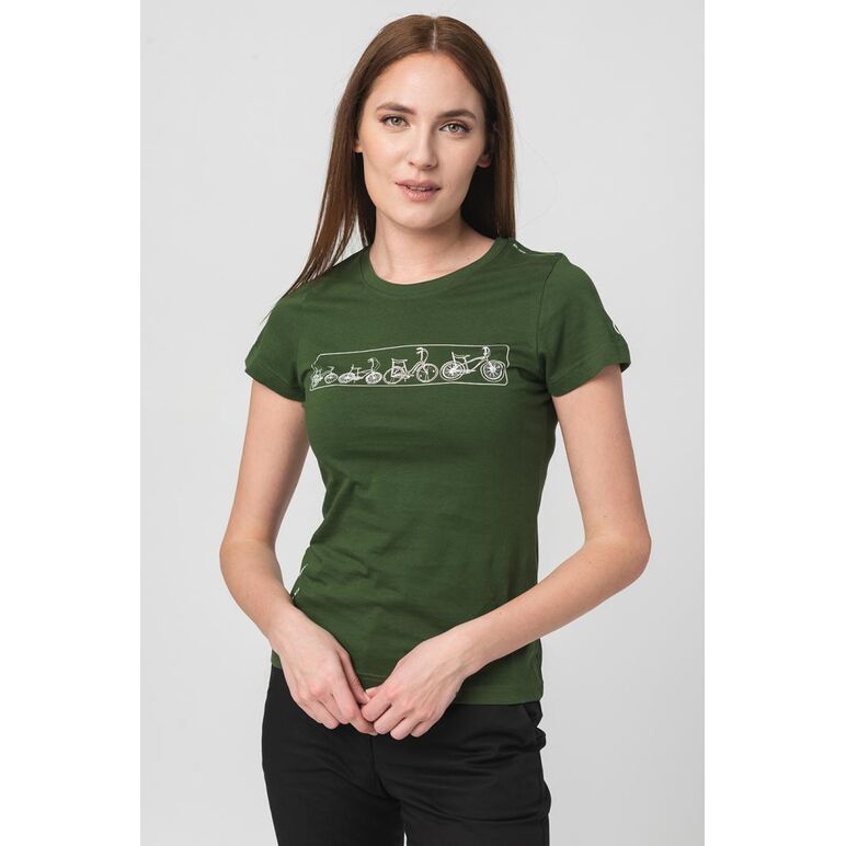 Tricou  logomulticolor femei  bottle green-l,  Tricouri | electropc.ro