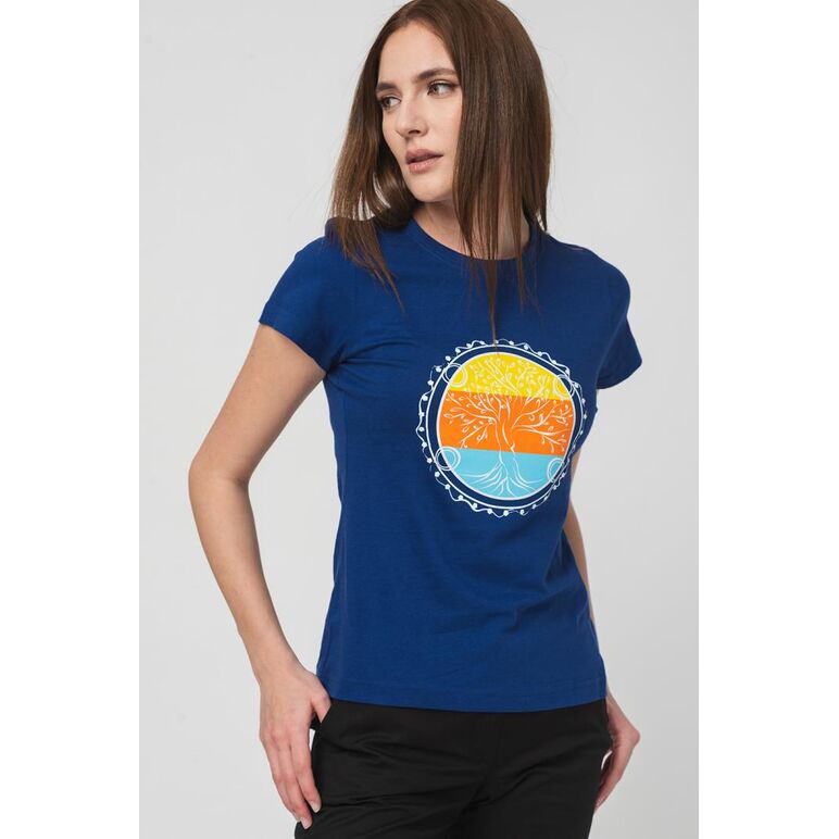 Tricou  roata familie femei  royal blue-l,  Tricouri | electropc.ro