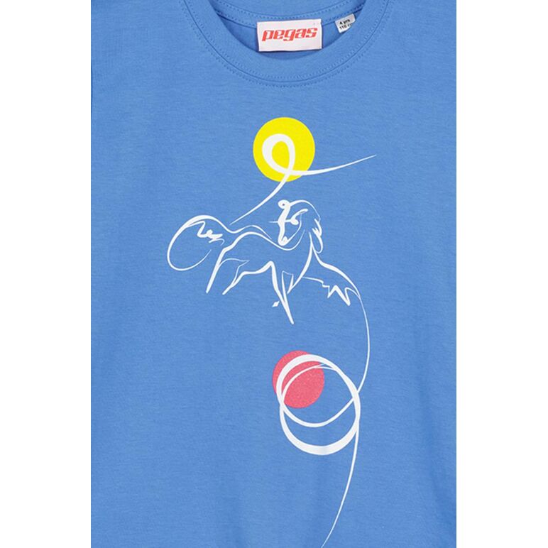 Tshirt casual c cal pegas azure-8,  Tricouri | electropc.ro
