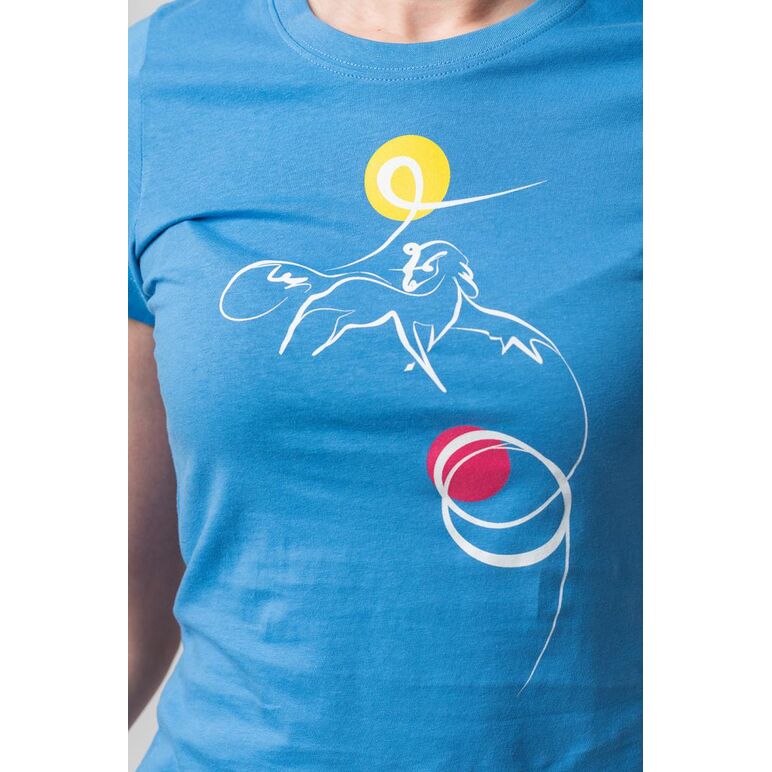Tshirt casual f cal pegas azure-l,  Tricouri | electropc.ro