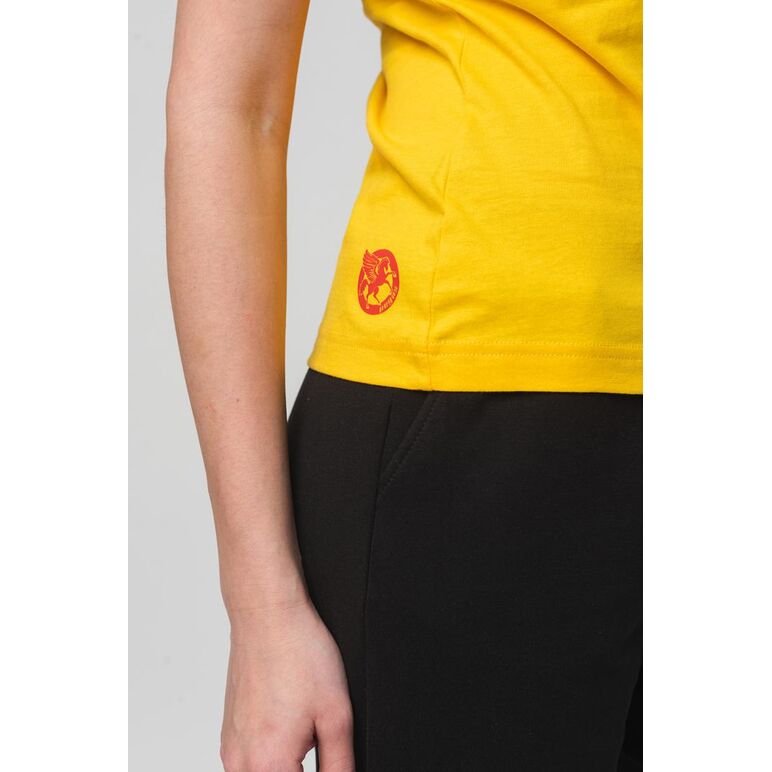 Tshirt casual f cal pegas yellow-l,  Tricouri | electropc.ro