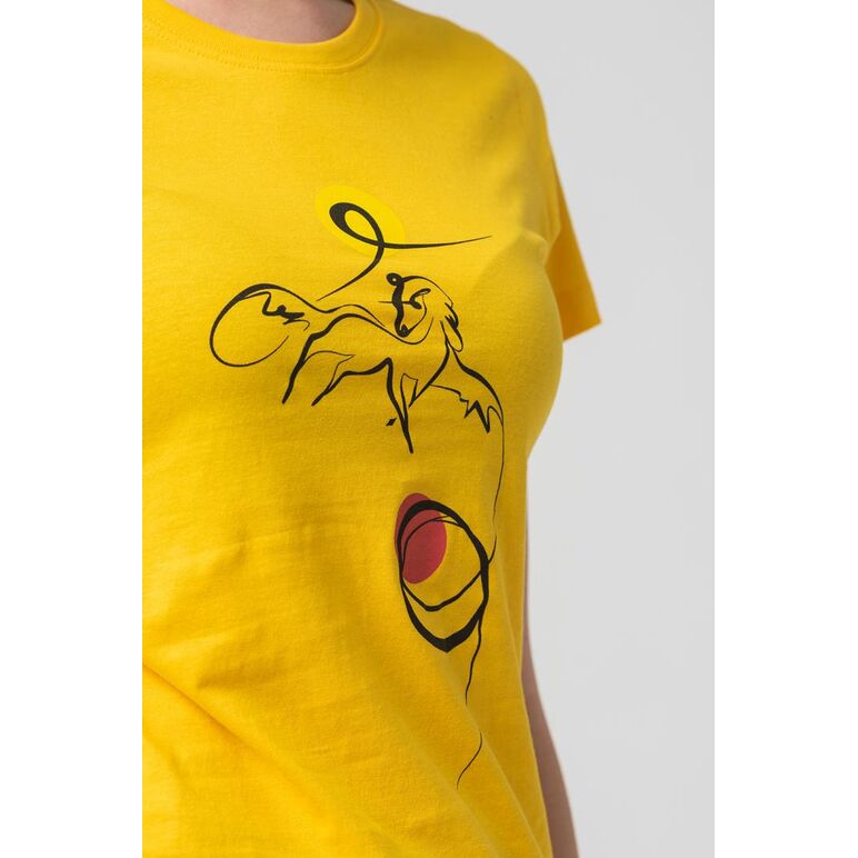 Tshirt casual f cal pegas yellow-s,  Tricouri | electropc.ro