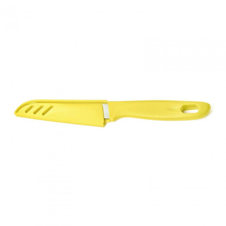 Cutit  cu teaca  9.5 cm, galben,  Accesorii bucatarie | electropc.ro