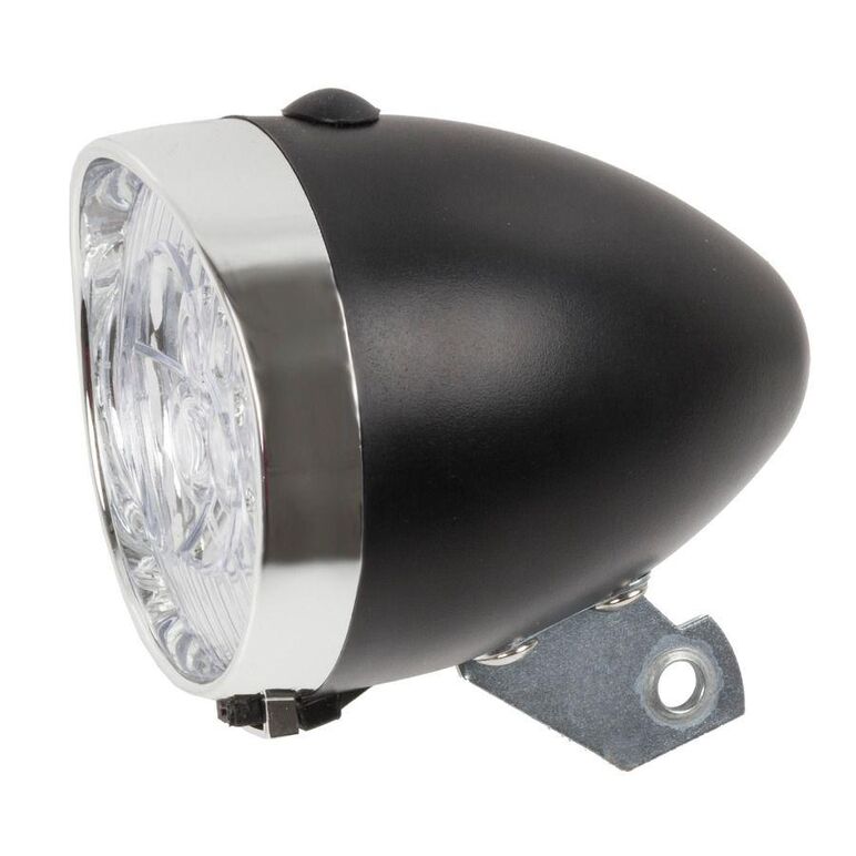Far retro cu baterii 3 leduri negru,  Accesorii ciclism | electropc.ro