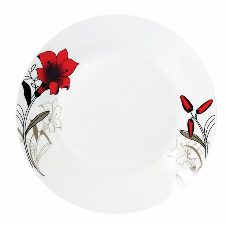 Farfurie intinsa portelan 23 cm, red flowers,vanora home,  Farfurii & Boluri de Servire | electropc.ro