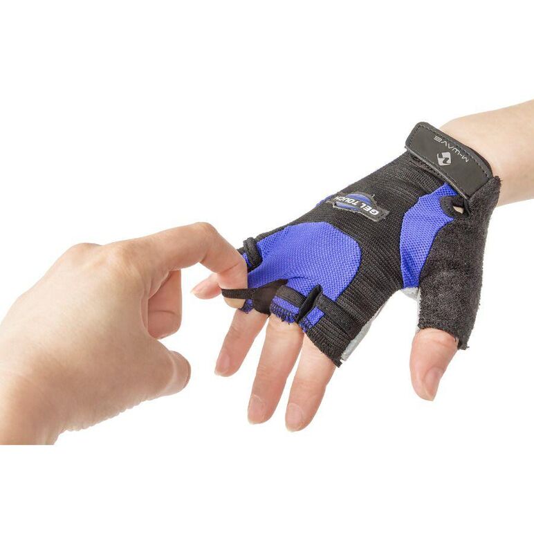719936ab manusi ciclism m-wave l(albastru/negru),  Accesorii ciclism | electropc.ro