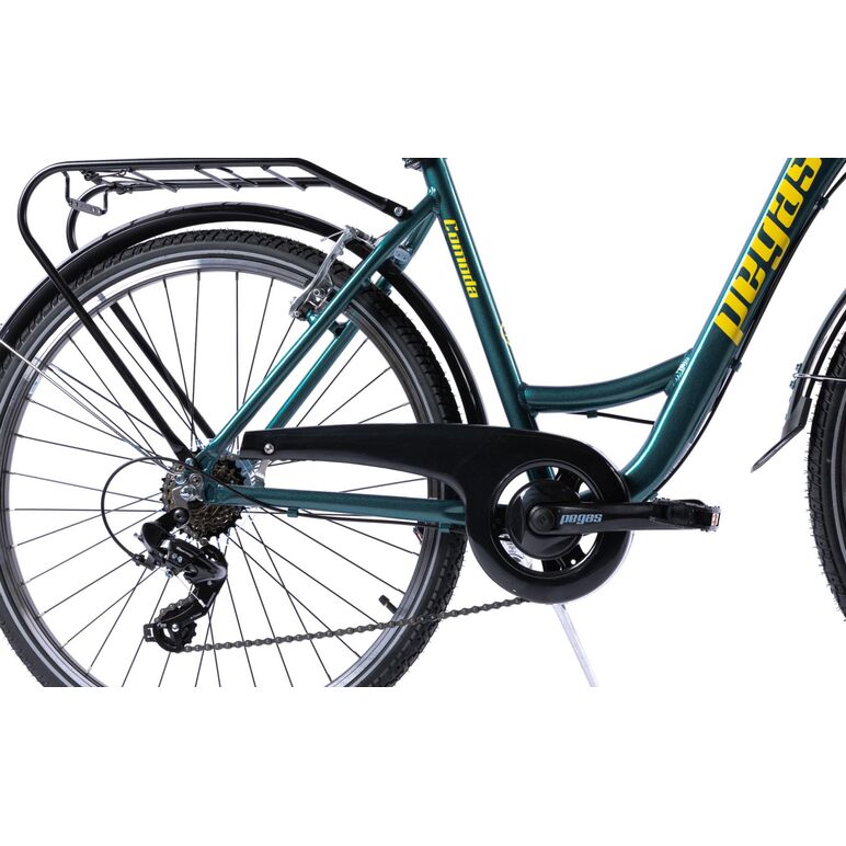 Bicicleta oras pegas comoda verde pin ( al),  Biciclete | electropc.ro