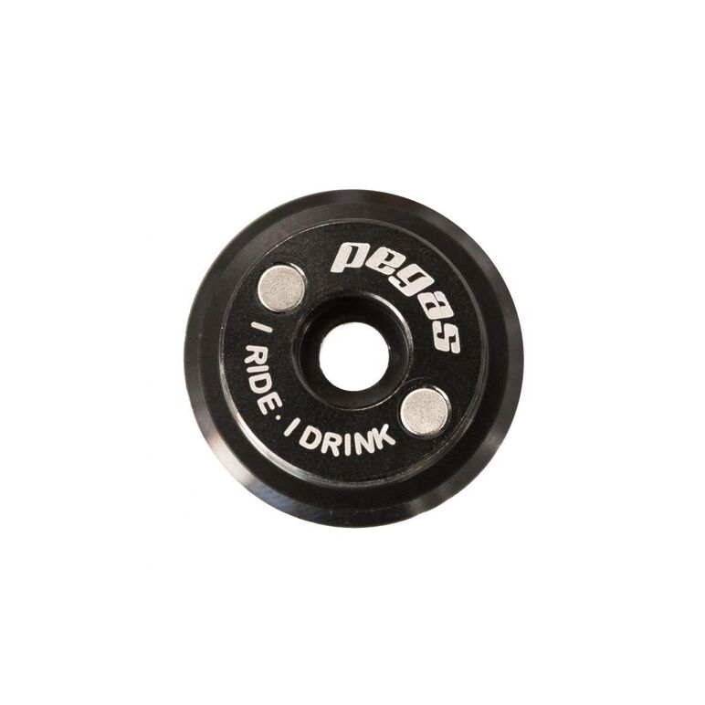 Capac tija ghidon beer cap xhs-16, aluminiu cnc, 2 magneti, pentru tija ghidon 1-1/8, diametru 31.8mm, surub m6x30mm inclus, negru,  Accesorii ciclism | electropc.ro