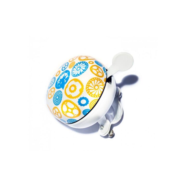 Sonerie ding-dong pegas 60mm, model 5, otel, alb cu albastru+maro,  Accesorii ciclism | electropc.ro