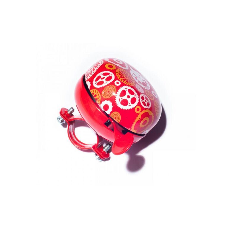 Sonerie ding-dong pegas 60mm, model 8, otel, rosu cu alb+galben,  Accesorii ciclism | electropc.ro
