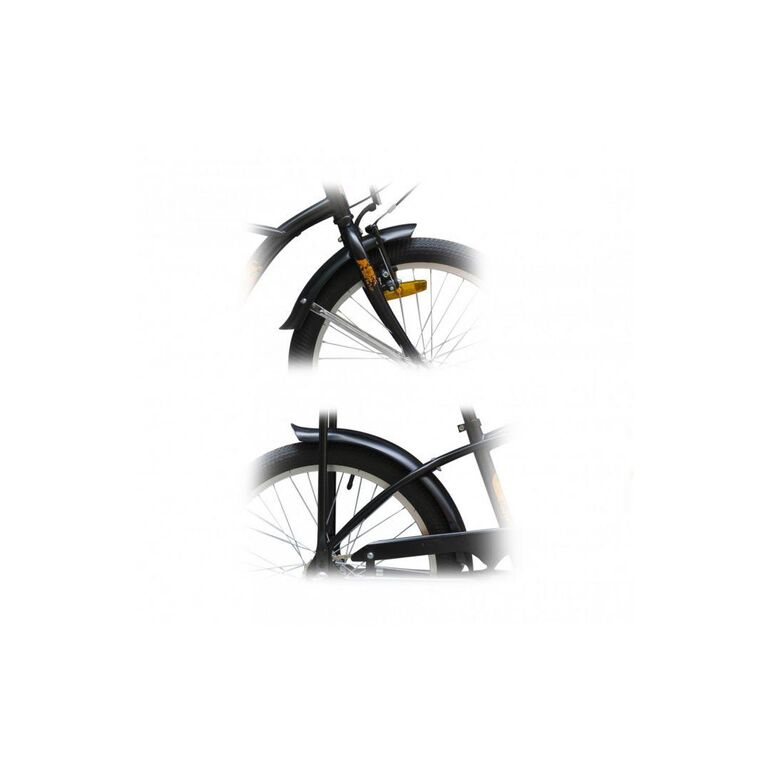 Aparatori strada mini 16 +suport, negru,  Accesorii ciclism | electropc.ro