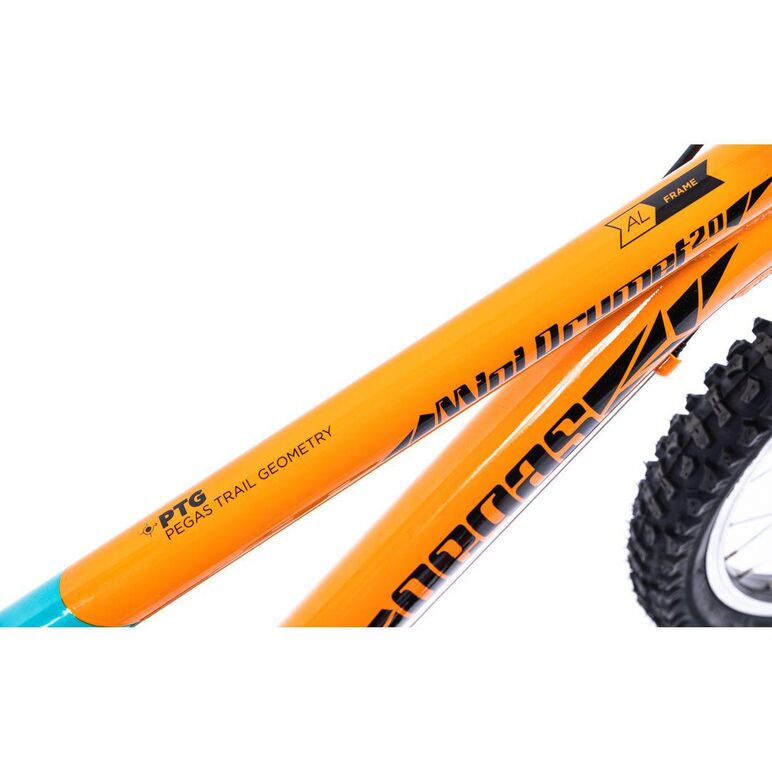 Bicicleta pegas mini drumet 20'' portocaliu turcoaz,  Biciclete | electropc.ro