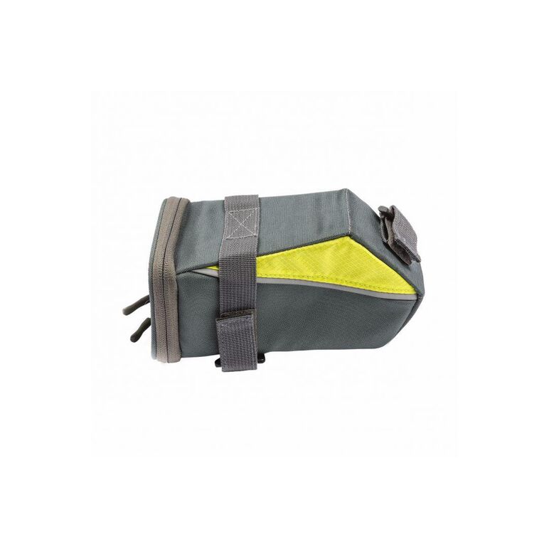 Borseta sa pegas cu semnalzare 30led, culoare led galben rosu, baterie litiu reincarcabila 650mah, 180x120x110mm, gri galben,  Accesorii ciclism | electropc.ro