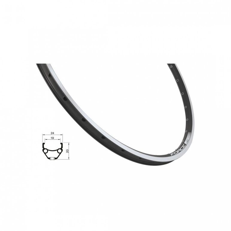 Janta force classic 622x19, 36h, neagra,  Piese ciclism | electropc.ro