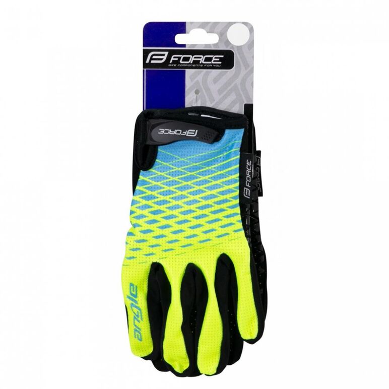 Manusi force mtb angle, fluo/albastru s,  Accesorii ciclism | electropc.ro