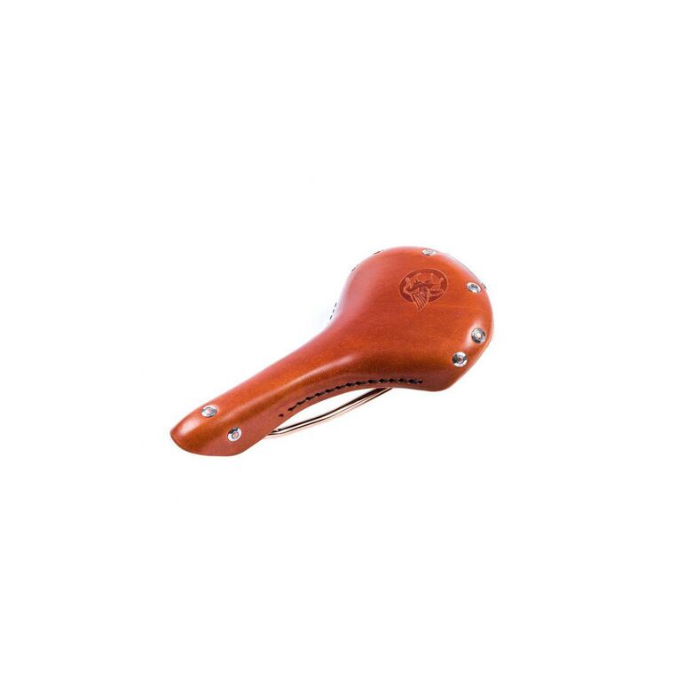 Sa piele pegas gs-06lcu, 280x155mm, sina cr-mo(cupru), nituri, logo stantat, prindere gentuta, crema si cheie pt. intretinere, saculet, manual, miere,  Piese ciclism | electropc.ro