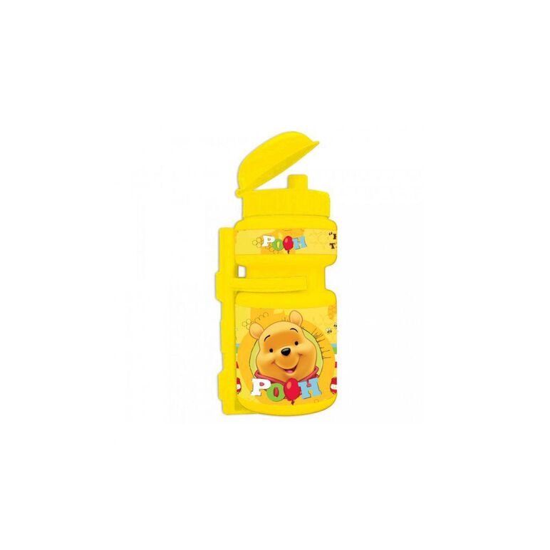 Sticla de apa seven, model wtp, capacitate 350 ml, galben, inclus suport de plastic,,  Accesorii ciclism | electropc.ro